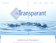 Tablet Screenshot of detransparant.nl